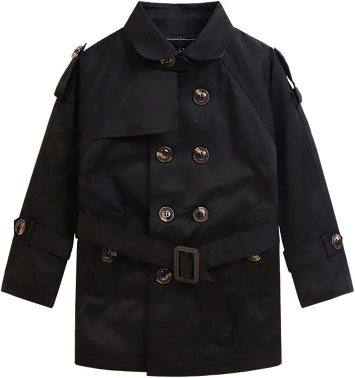 Boys Trench Coat Fashion Vintage Double Breasted Dress Coats Kids Winter Overcoat Boys Classic Peacoat Uniform Jacket