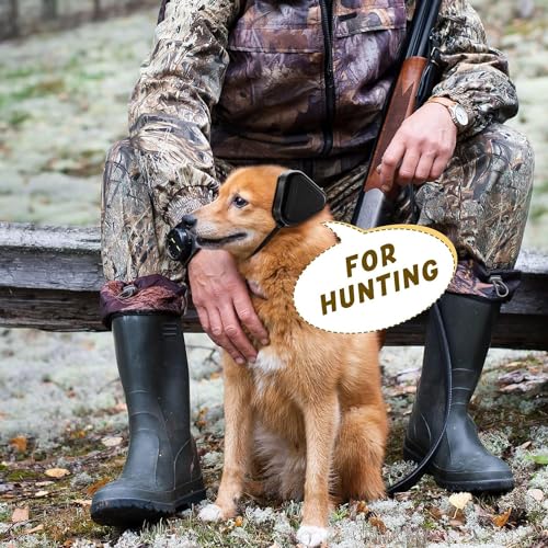 KyneLit Hunde-Gehörschutz für Feuerwerk und Lärmschutz, ideal für mittelgroße und große Hunde, Schwarz