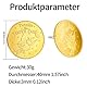 6 Stück Zahnfee Münzen, Gold Zahnfee Münze Geschenke Mädchen Jungen, Zahnfee Geschenk Münzen für Verlorenen Zahn Kinder Geschenke Souvenir