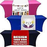Slavna Custom Table Runner with Business Logo,13x72/24x72/30x72/36x72 Personalized Table Runners...