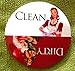 Aloha Girls Gifts Big 3.5” Dirty Clean Dishwasher Magnet Ends Common Kitchen Problem. Adheres to Any Surface. Red and White.