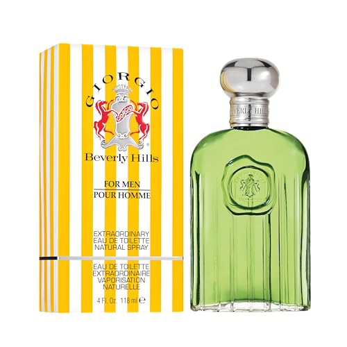 Giorgio Beverly Hills - Eau De Toilette Da Uomo, Fragranza Legnosa E Orientale, Con Note Di Arancia, Bergamotto, Cedro, Rosa E Sandalo, Profumo Dalle Note Fruttate, Distinto E Audace - 120 Ml - 2