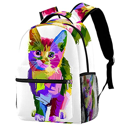 Sac à dos de voyage enfant avec motif animal coloré pour fille et garçon