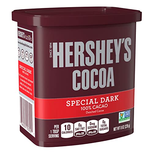 Hershey's Natural Unsweetened Cocoa, Baking Supplies, 8 Oz Cans (12 Count) #TOP2