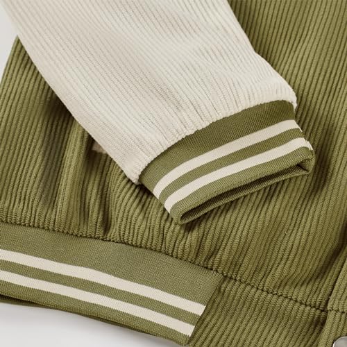 Image of Men's Varsity Jacket Casual Baseball Bomber Jackets Buckle Style Relax Fit