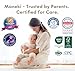 MANEKI Baby Diapers Size 3 (12–24 lbs), 58 Count, Super-Soft, Ultra-Thin & Highly Absorbent, Hypoallergenic, Fragrance-Free for Sensitive Skin, Breathable, Day & Night Leak Protection (Pack May Vary)