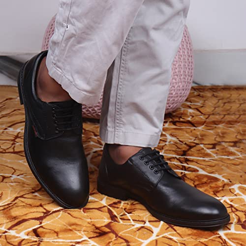 Image of Red Chief Formal Derby Shoes for Men Black
