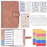 Rotafolio duradero: el rotafolio A6 tiene un estuche de cuero PU suave para mayor comodidad y durabilidad; Con una cremallera suave sellada y un diseño transparente de doble cara para una identificación rápida y fácil, perfecto para el almacenamiento de efectivo. El anillo de metal está hecho de acero inoxidable y no se oxida. Permite una larga vida útil.