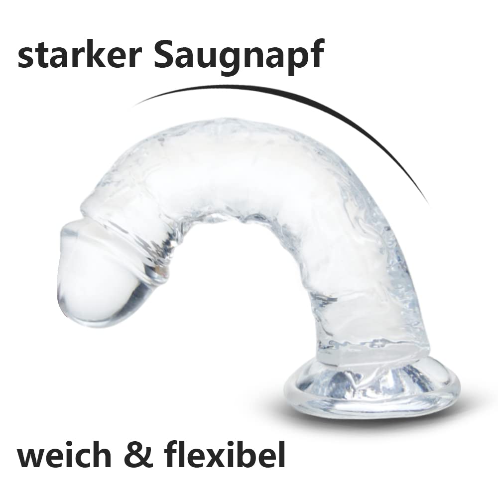 analdildo mit saugfuss Saugnapf-Dildo aus Silikon - Schwarz