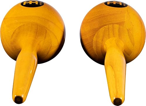 Vista 4 de Meinl Percussion MWM2AM - Maracas redondas de madera tradicional, acabado ámbar