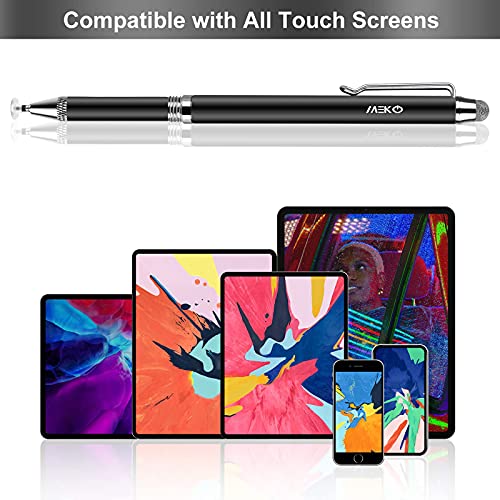 Stylus Pens For Ipad, 2 Pack Meko 3-In-1 High Sensitivity Universal Stylus Pencil Fortouch Screens, Iphone, Samsung Galaxy, Android, Tablet, Surface, Kindle, With 6 Replacement Tips, 2 Refills #TOP5