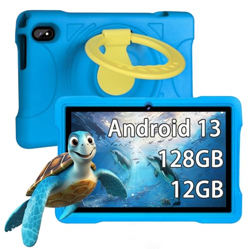 fezawio Tableta Infantil Android 13, Tableta de 10 Pulgadas, 12GB RAM 128GB ROM (TF 512GB), Octavo...