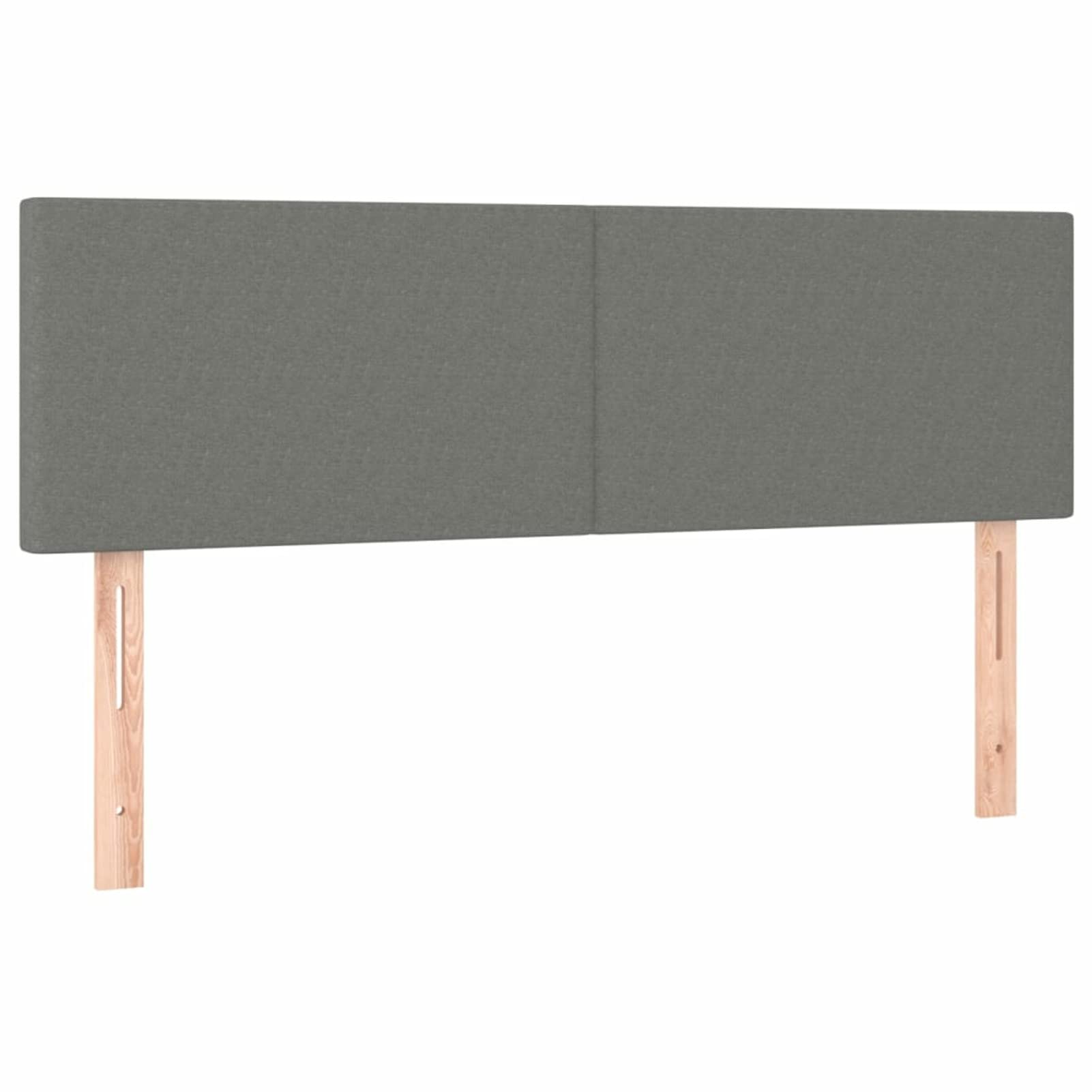 Cabeceros 2 Unidades, Cabezal De Cama, Cabezales Dormitorios Modernos, Cabecera para Cama, Cabeceira Cama, Tela Gris Oscuro 72x5x78/88 cm