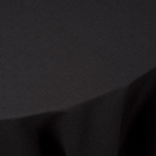 Now Designs 70-Inch Round Basic Tablecloth, Black