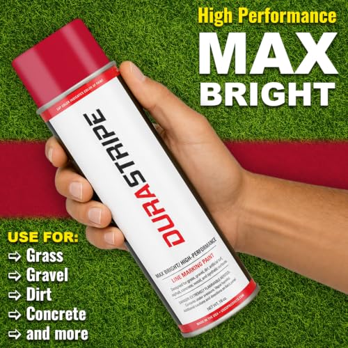 Image of (2 Pack Case 24-18oz Cans of Athletic Field Marking Paint. The Brightest, Most Durable line Marking Paint Available! (Red)