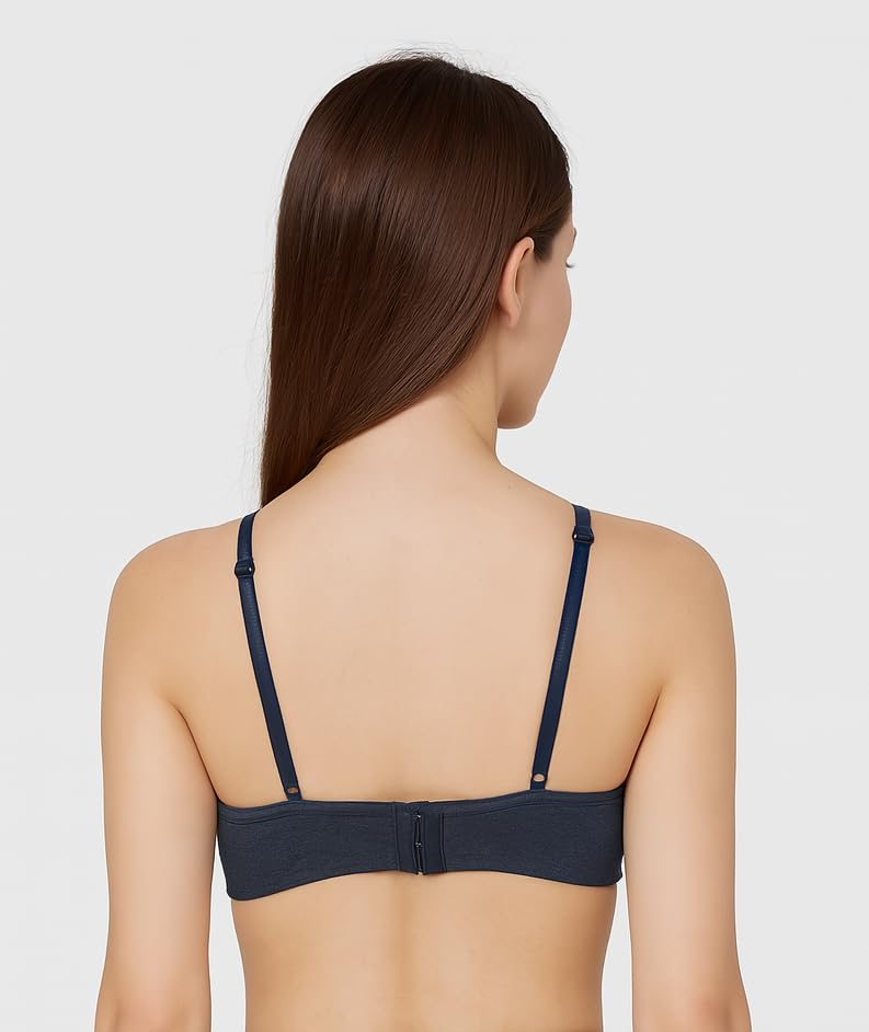 Image of Viola's Secret 6 Pack of Color Print T-Shirt Bras B Cup C Cup and D Cup