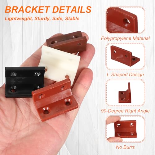 Équerres de fixation plastique de 38mm pour corriger un meuble qui bouge - 5