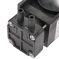 Vista 6 de Mini bomba de vacío sin aceite de DC 24V, pequeña bomba sin aceite de -85KPa 40L/min para aire de gas