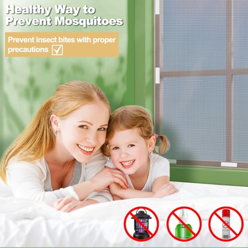 Magnetic Window Screen, Adjustable DIY Flex Screens for Windows Max 59” x 51” Fits Any Size Smaller, Window Screens for House Windows with 16 Innovative Magnetic Fastener - Thumbnail 5