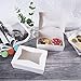 8inch White Cookie Boxes with Window,Auto-Popup Rectangular Bakery Box for Muffins and Pastry,Chocolate Covered Strawberry Cardboard Clear Lid Treat Packaging 8x5.75x2.5,Pack of 15