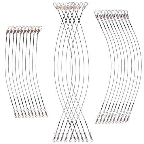BESPORTBLE 5sets 100m Fishing Saltwater Steel Fishing Lines Accessories Fish Wire Tools 30pcs*5