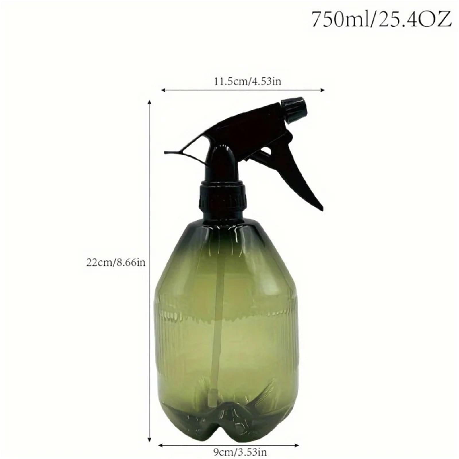 Pusta butelka ze spryskiwaczem, 1 szt. 750 ml ręczny opryskiwacz ciśnieniowy z regulowaną dyszą do ogrodu wewnętrznego i zewnętrznego(Grey)