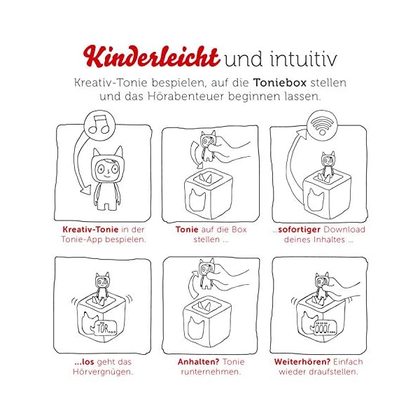 tonies 02-0005 Hörfiguren für Toniebox - Kreativ Indianerin - ca. 90 Minuten Speicher für Deine Musik, Geschichten… – Bild 5