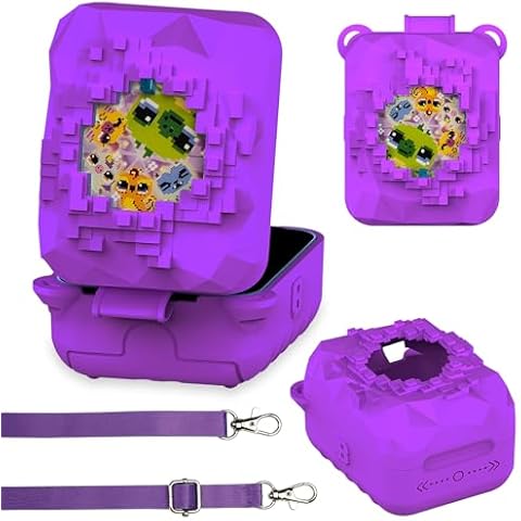 Silicone Case for Bitzee Magicals Interactive Toy Digital Pet, Protective Skin Cover for Bitzee Magicals Virtual Electronic Digital Pet and Case Accessories (Case for Bitzee Magicals) (Purple) Cover