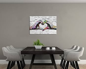 絵画 Love Amazon.co.jp: Zlove Vintage Love Hands キャンバスウォール