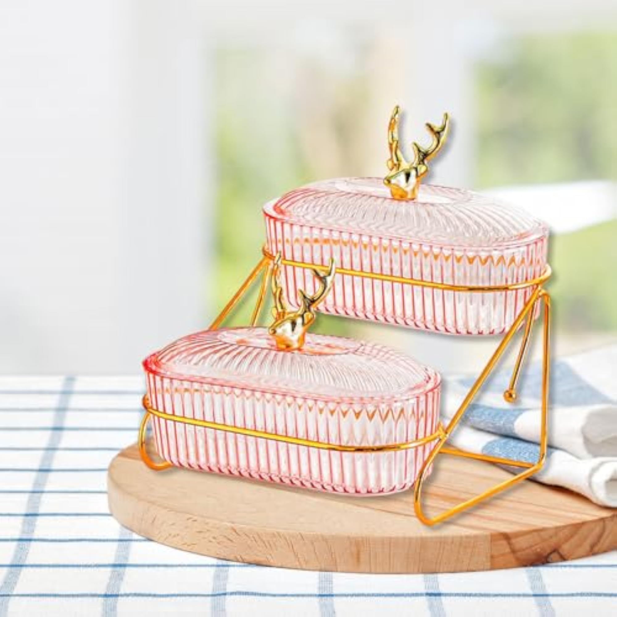 Snack Dried Fruit Dish with Lid Storage Container