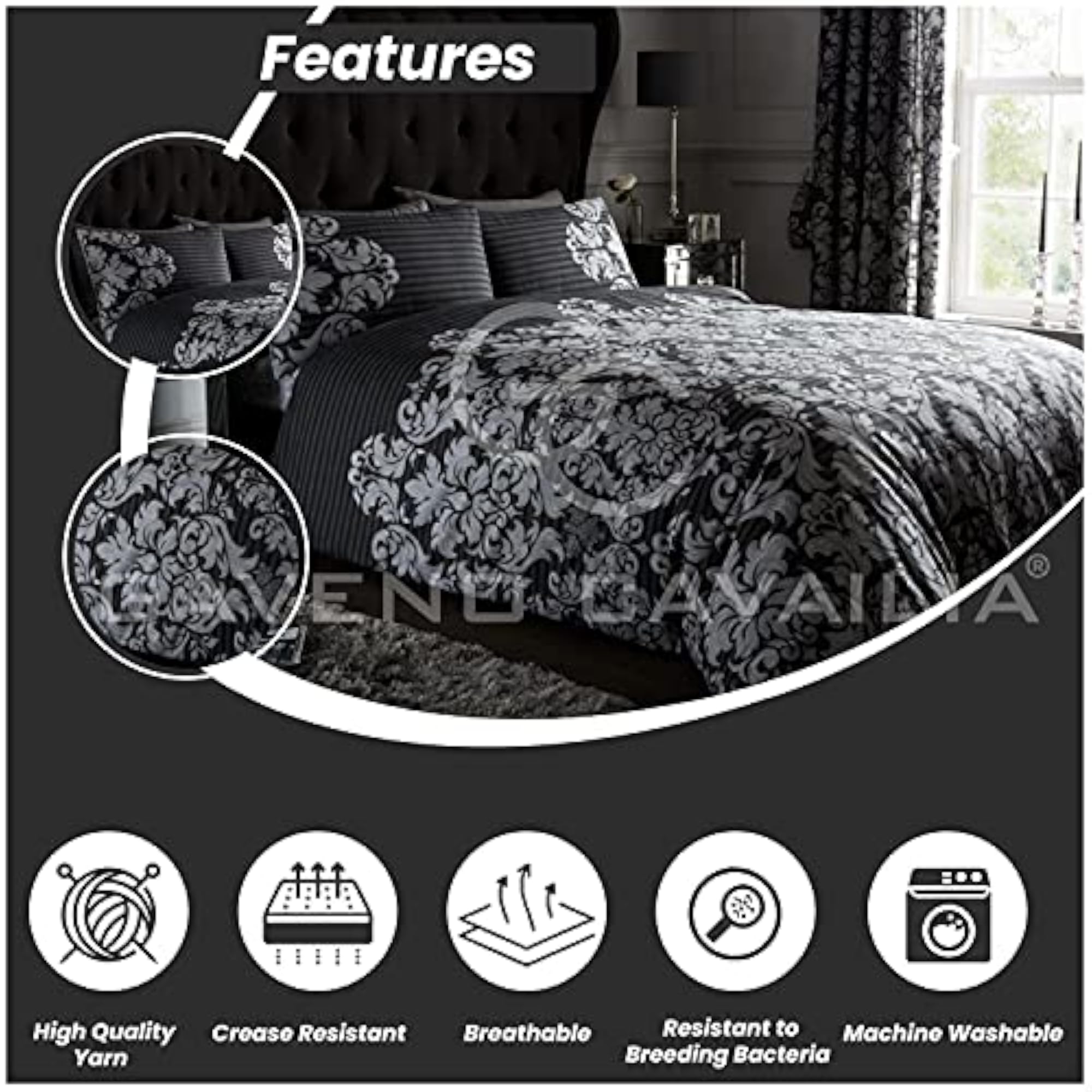 Paisley Duvet Cover King Size, Reversible Bedding