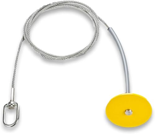 Miniatura 7 de Frontline Fall Protection DT1202 - Placa redonda de anclaje de caída de 12 pulgadas con cable de 2 pies  Cumple con OSHA y ANSI  Punto de anclaje