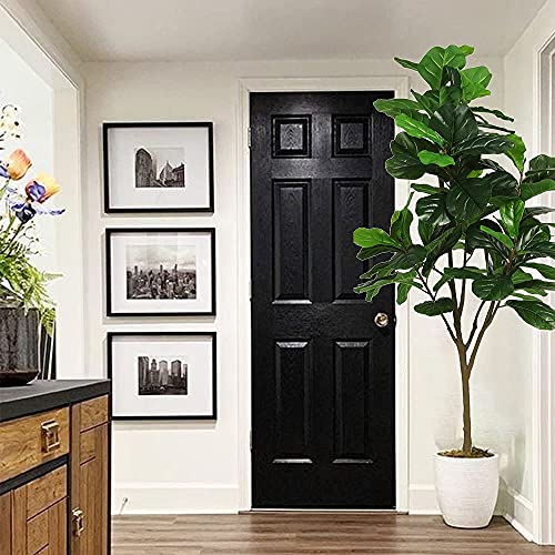 Viagdo Artificial Fiddle Leaf Fig Tree 6Ft Tall 86 Decorative Faux Fiddle Leaves Fake Fig Silk Tree In Pot Artificial Tree For Home Office Living Room Bathroom Corner Decor Indoor #TOP4