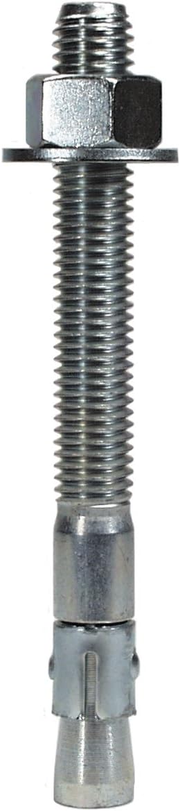 Simpson Strong Tie Wa75120 3/4-Inch by 12-Inch with 6-Inch Thread Length Zinc Plated Steel Wedge-All Anchor, 5-Piece