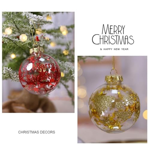 Boules de Noël Incassables d'Exception Or Clair Déco Anniversaire