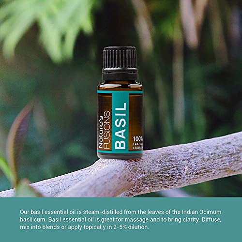 Aceite Esencial de Albahaca Nature's Fusions 15ml miniatura 4