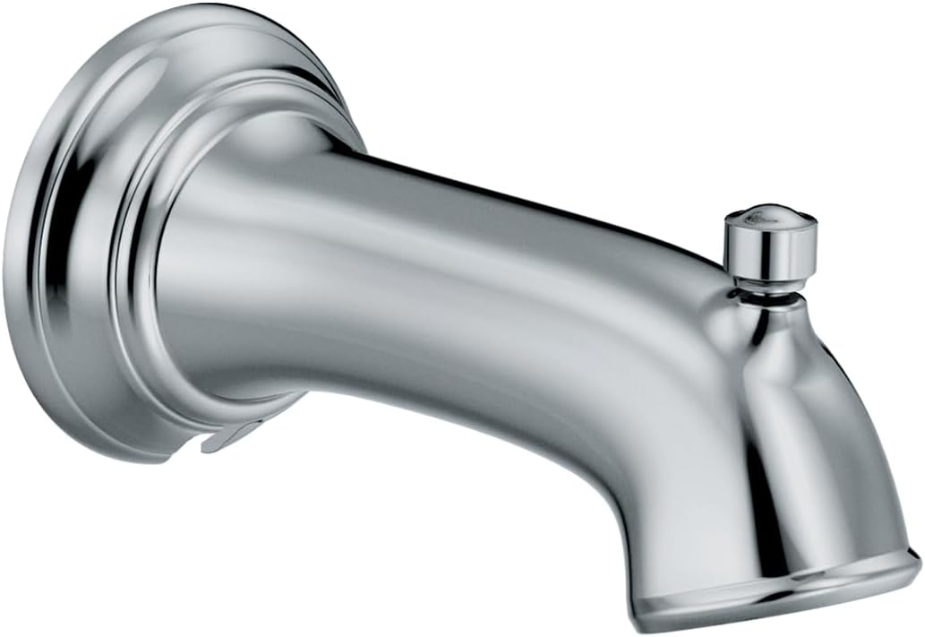 Moen 3737ORB Dartmoor 1/2-Inch Slip Fit Connection Diverter Tub Spout, Oil Rubbed Bronze