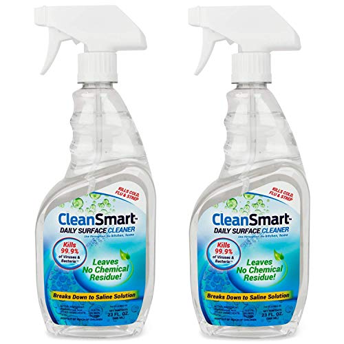 CleanSmart Daily Surface Cleaner for the Bathroom, 23 ounce Spray (Pack of 2)