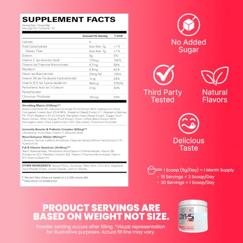 Image of EHP Labs OxyShred Pre Workout Powder - Juicy Watermelon, 33 Servings