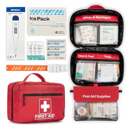 RHINO RESCUE 240 Piece All-Purpose First Aid Kit, Home & Office Professional Medical Supplies, Ideal for Emergency, School, Business, Car, Camping - Image 5