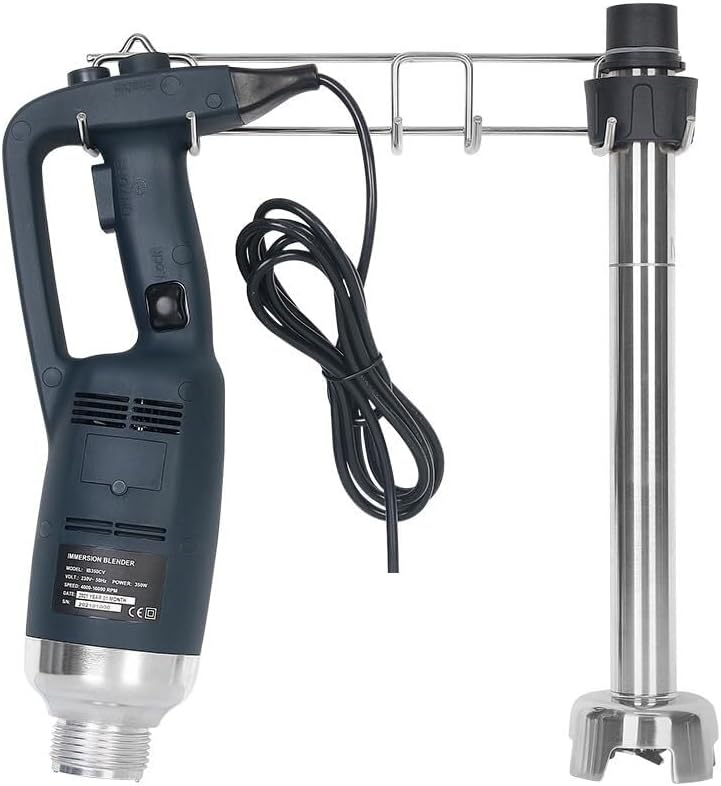 Commercial Hand Blender，Electric Stick Blender Fixed Speed, 500 watts, Fixed Speed, Commercial Immersion Blender, with Lock and Button, Stick Blender with 50 cm Stick