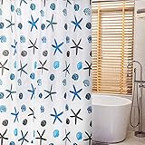 【Resistente al Moho】Lavable a máquina para un fácil cuidado en casa, mantenga su kit ducha cortina dbaño fresca y limpia.Resiste la acumulación de moho para ayudar a mantener la ducha limpia Aclarar y secar rápidamente. Tamaño estándar de 180*200cm disponible para cualquier ducha o bañera de baño estándar