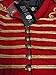 Chaqueta Ajustada de Desfile Militar Punk Percusionista en para Hombres - Rojo...