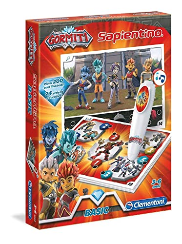 Clementoni - 16190 - Sapientino Penna Basic - Gormiti - Juego Quiz con bolígrafo Interactivo, Juego Educativo 3 años, electrónico parlante - Made in Italy, Pilas Incluidas