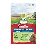 Oxbow Essentials Senior Guinea Pig Food, Made with Oxbow Alfalfa for Guinea Pig, Pet Food Pellets with Vitamin C, Small Animal Pet Products, Made in USA, High Fiber, 4 lb. Bag