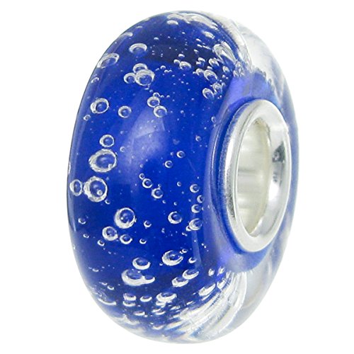 Perlina in vetro con bolle stile oceano hawaiano