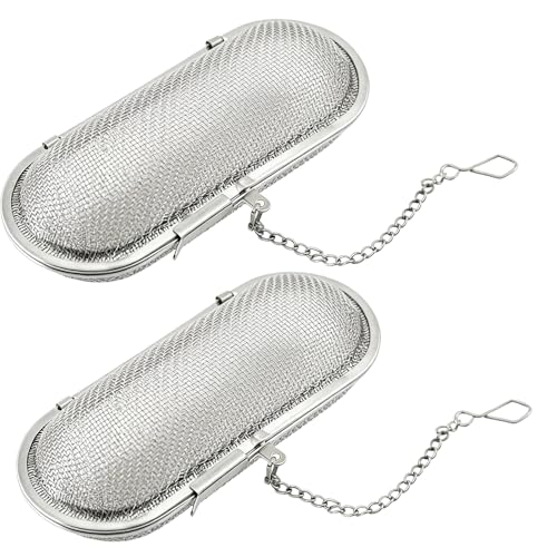 2 Stück Gewürzsieb Zum Mitkochen,Gewürzei,Teeei Edelstahl,Gewürzsieb,Gewürzkugel,Teaballs...