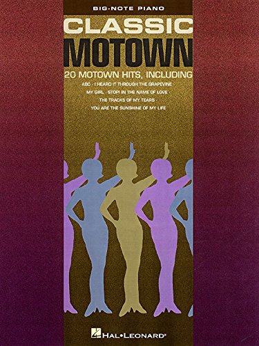 Classic Motown Big Note Songbook Pf livre partition piano débutant musique soul