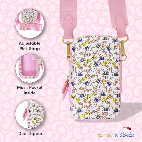 Image of Sonix x Sanrio Phone Pouch - Universal Smartphone Purse and Wallet, Crossbody and Shoulder Bag | Hello Kitty Pink Bows