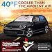 KAYZT Windshield Sun Shade for 2015-2021 Volkswagen Golf GTI e-Golf VW Golf R 4Door Hatchback Foldable Sunshade Front Window Custom Fit Car Accessories